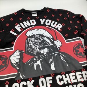 Star Wars Mens Long‎ Sleeve Darth Vader Christmas Sweater Size Small